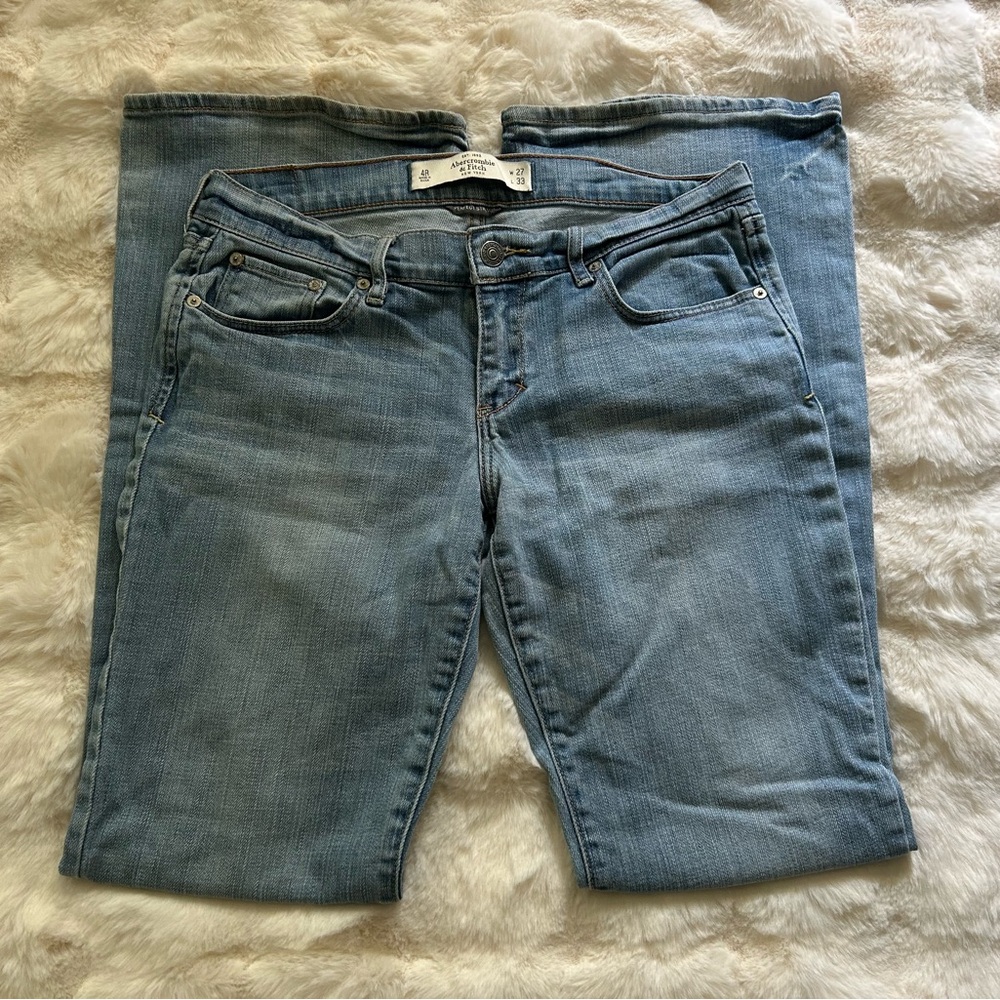 Abercrombie Light Wash Boot Cut Jean